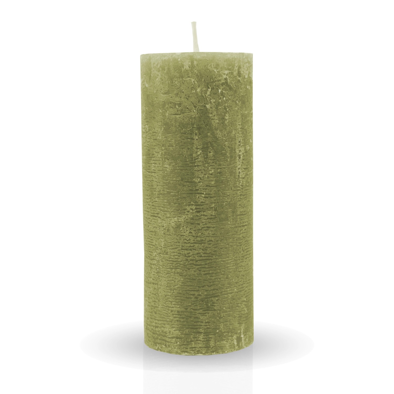 HS Candle Stumpenkerzen Rustikal Olive 3 Ø7cm günstig online kaufen