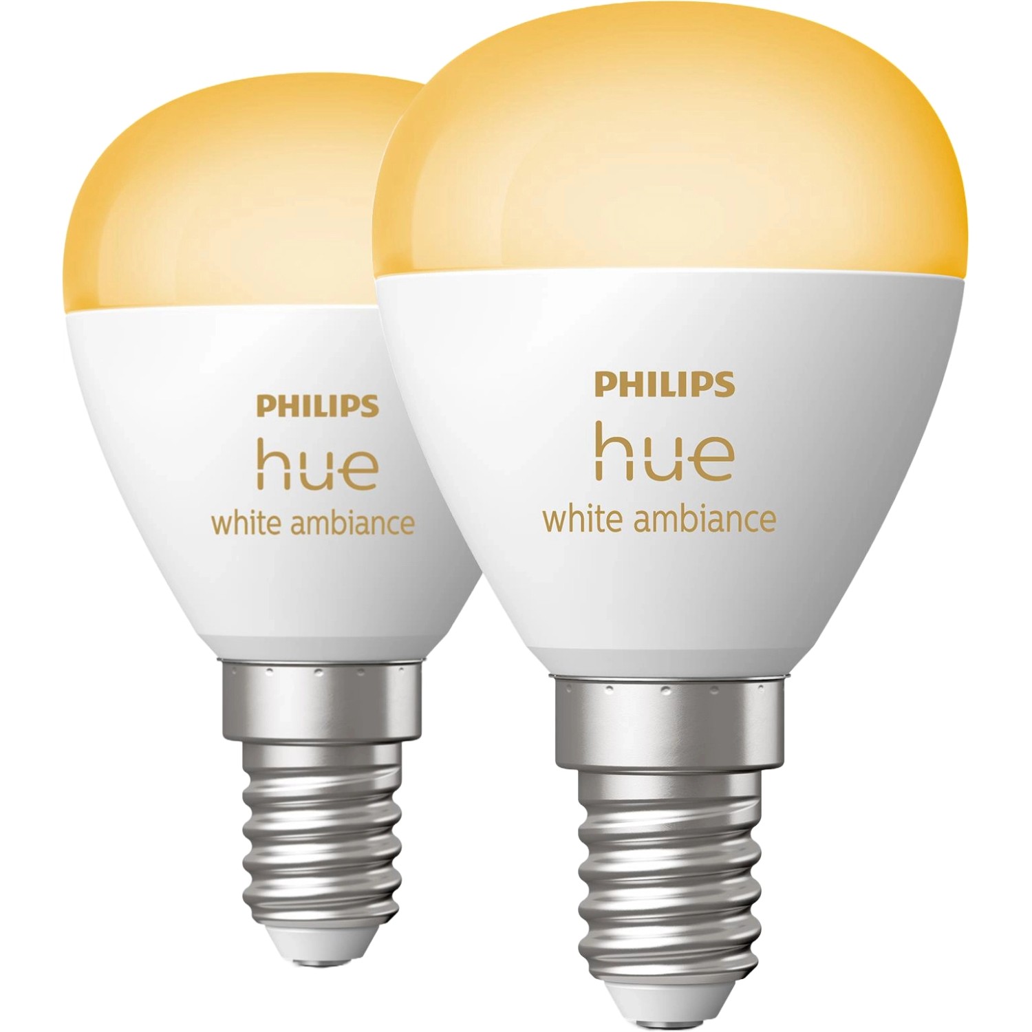 Philips Hue LED-Leuchtmittel E14 White Ambiance Luster Tropfenform 2er-Pack günstig online kaufen