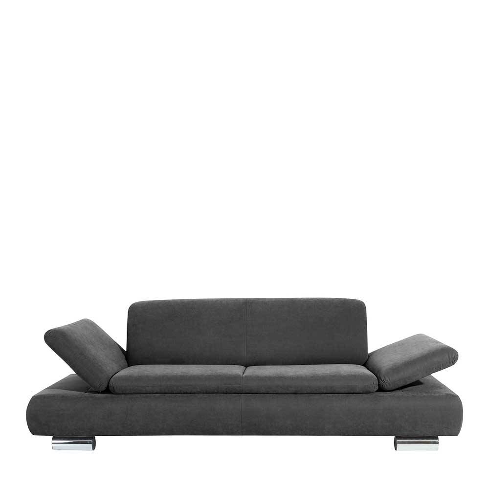 Sofa in Anthrazit Fußgestell aus Metall günstig online kaufen