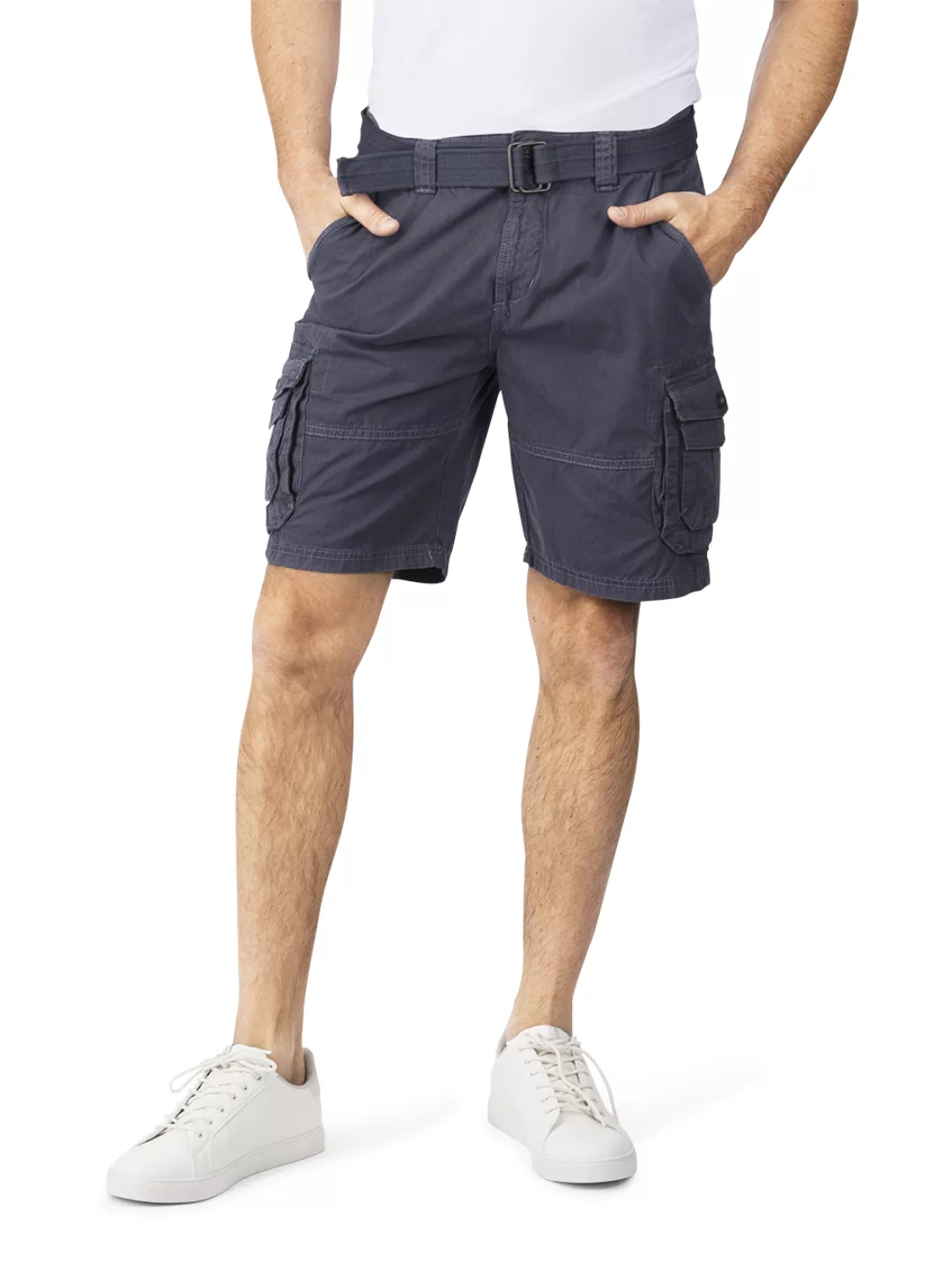 DENIMFY Cargo Shorts Herren mit Gürtel Regular Fit DFUlli günstig online kaufen