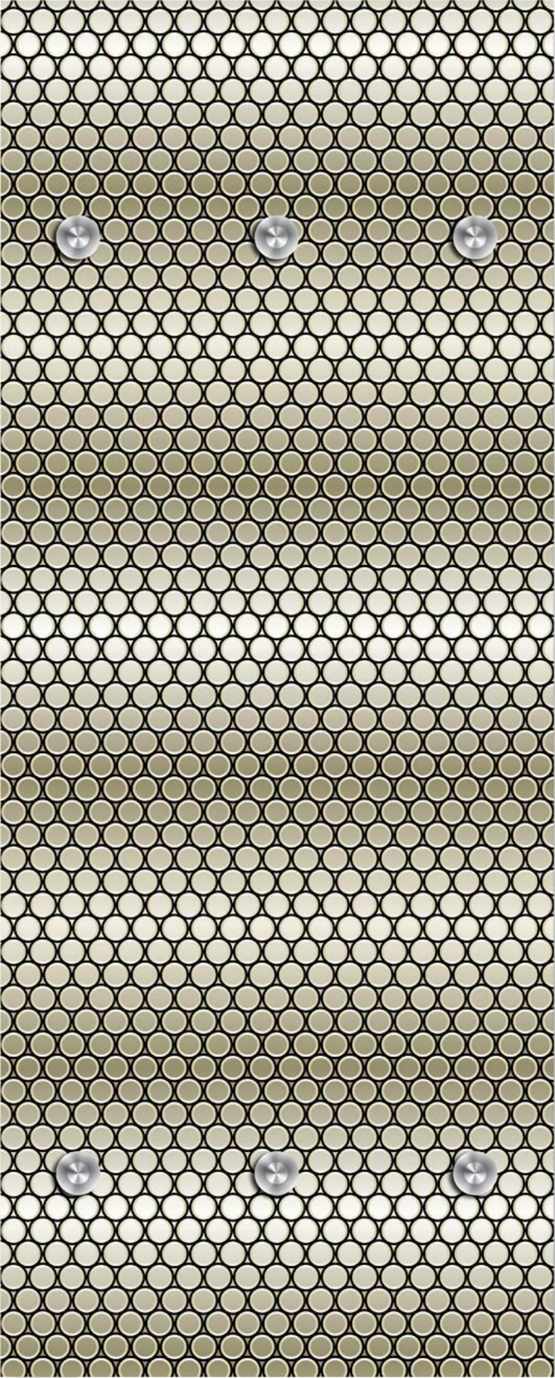 queence Garderobenleiste "Punkte", mit 6 Haken, 50 x 120 cm günstig online kaufen