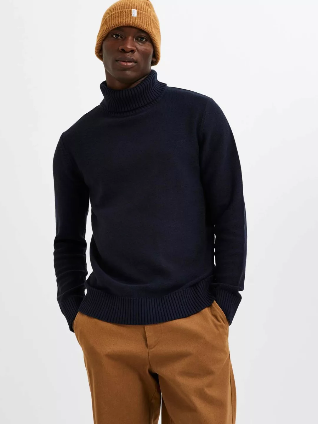 SELECTED HOMME Rollkragenpullover "SLHAXEL LS KNIT ROLL NECK NOOS" günstig online kaufen