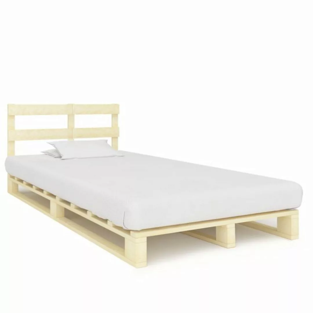 furnicato Bett Palettenbett Massivholz Kiefer 120×200 cm günstig online kaufen