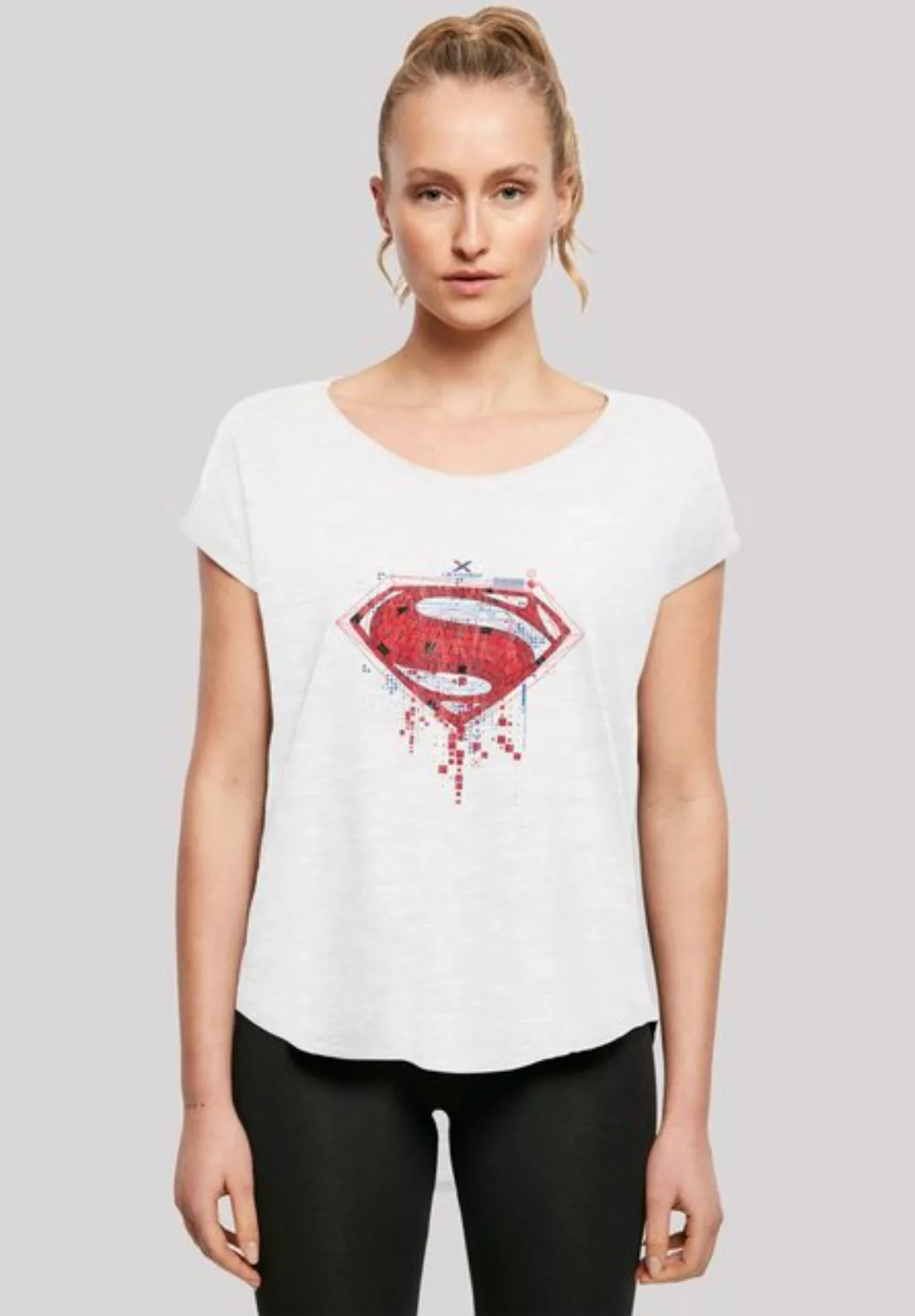 F4NT4STIC T-Shirt DC Comis Superhelden Superman Geo Logo Print günstig online kaufen