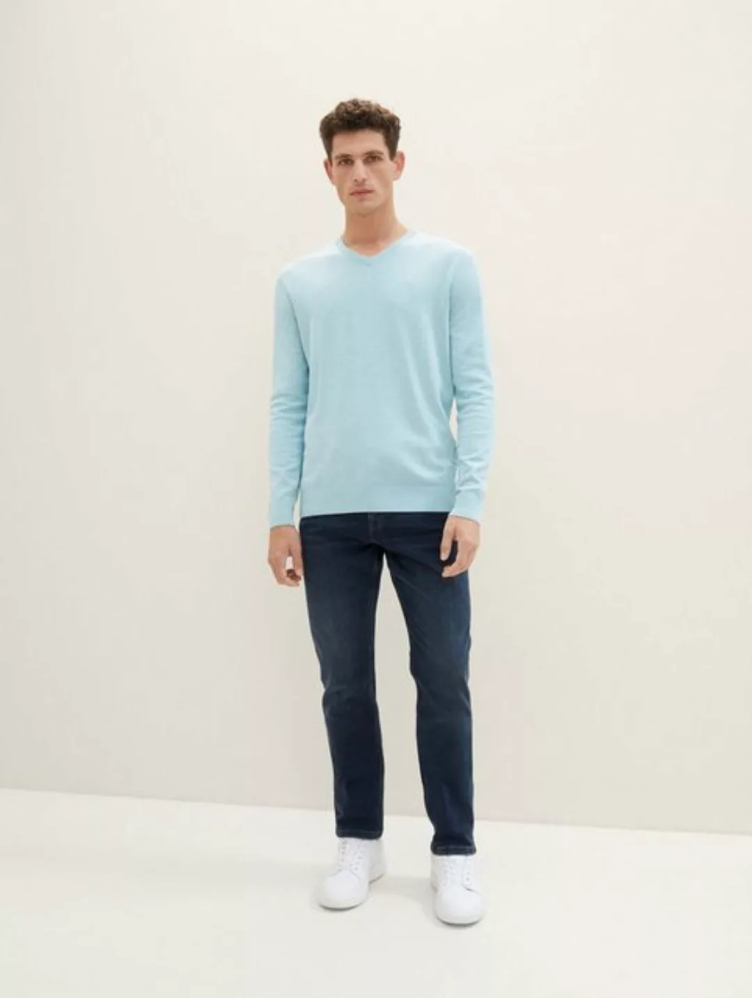 Tom Tailor Herren Jeans Josh - Slim Fit - Blau - Dark Stone Blue Black günstig online kaufen