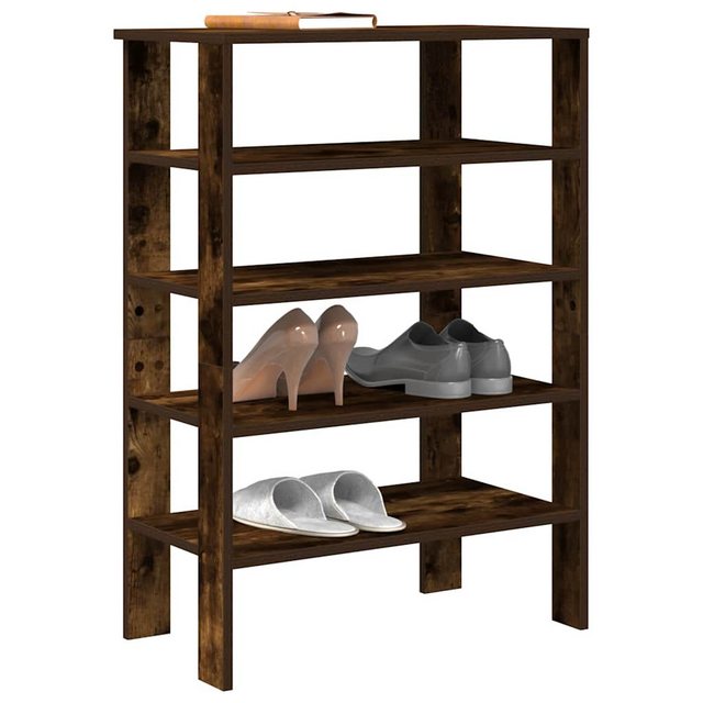 vidaXL Schuhschrank Schuhregal Räuchereiche 61x32x87,5 cm Holzwerkstoff günstig online kaufen