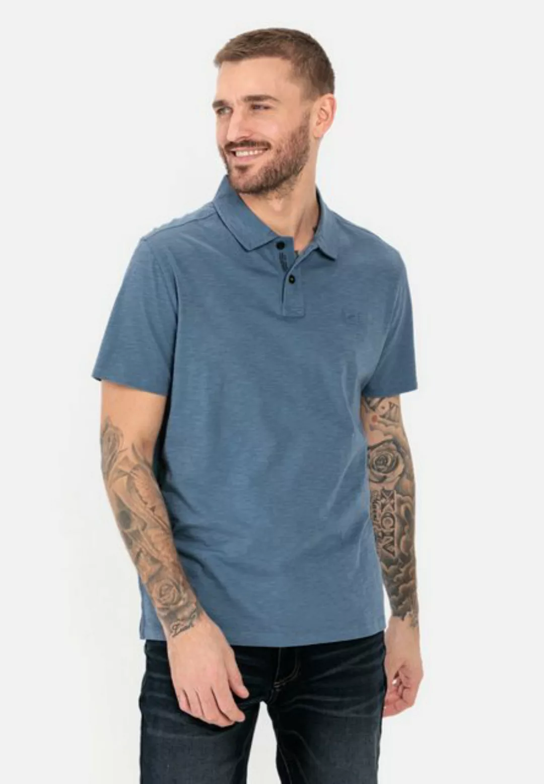 camel active Poloshirt aus zertifiziertem Organic Cotton Shirts_Poloshirt günstig online kaufen