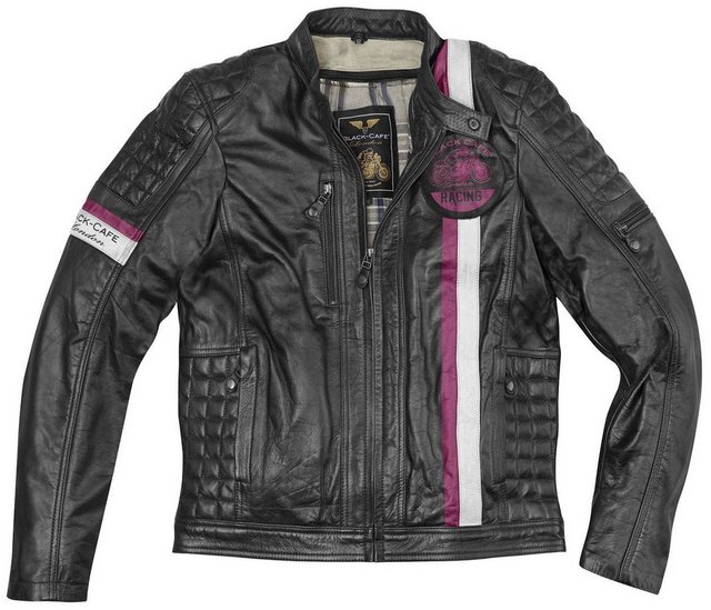 Black-Cafe London Motorradjacke Barcelona Motorrad Lederjacke günstig online kaufen