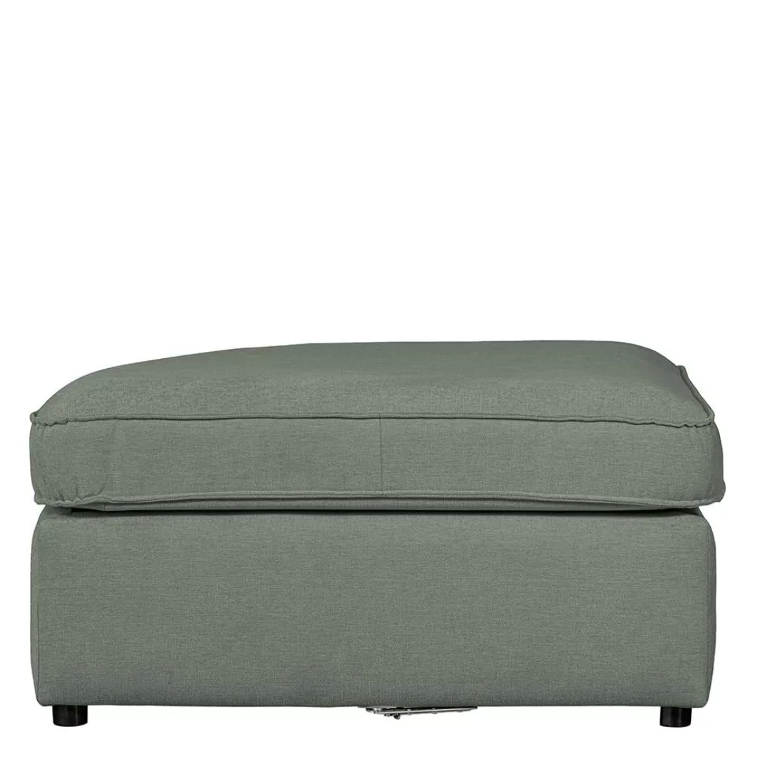Couchhocker modern Stoff in Hellblau 97 cm breit - 46 cm hoch günstig online kaufen