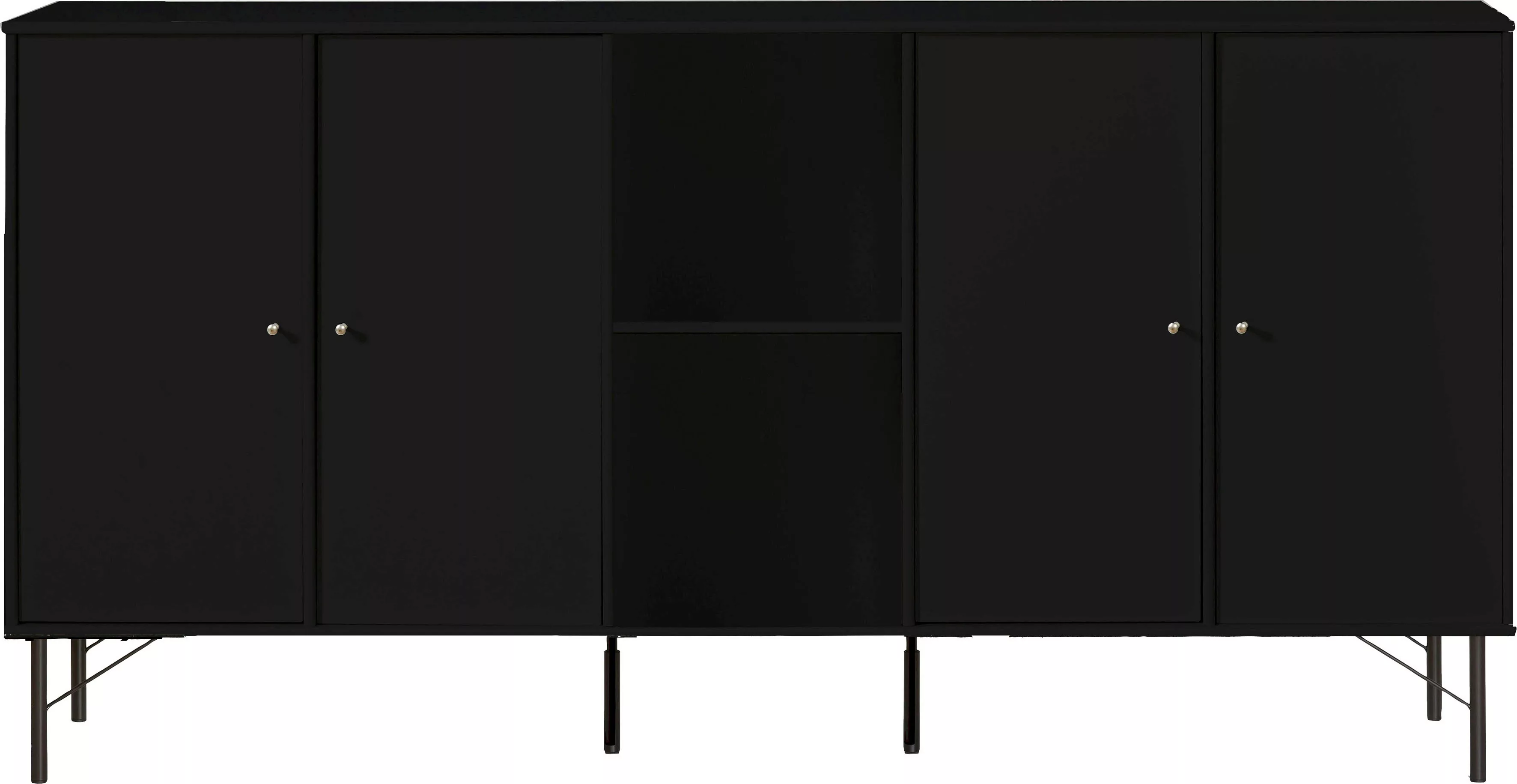 Hammel Furniture Sideboard "Mistral Kubus", mit vier Türen und Metall Füße, günstig online kaufen