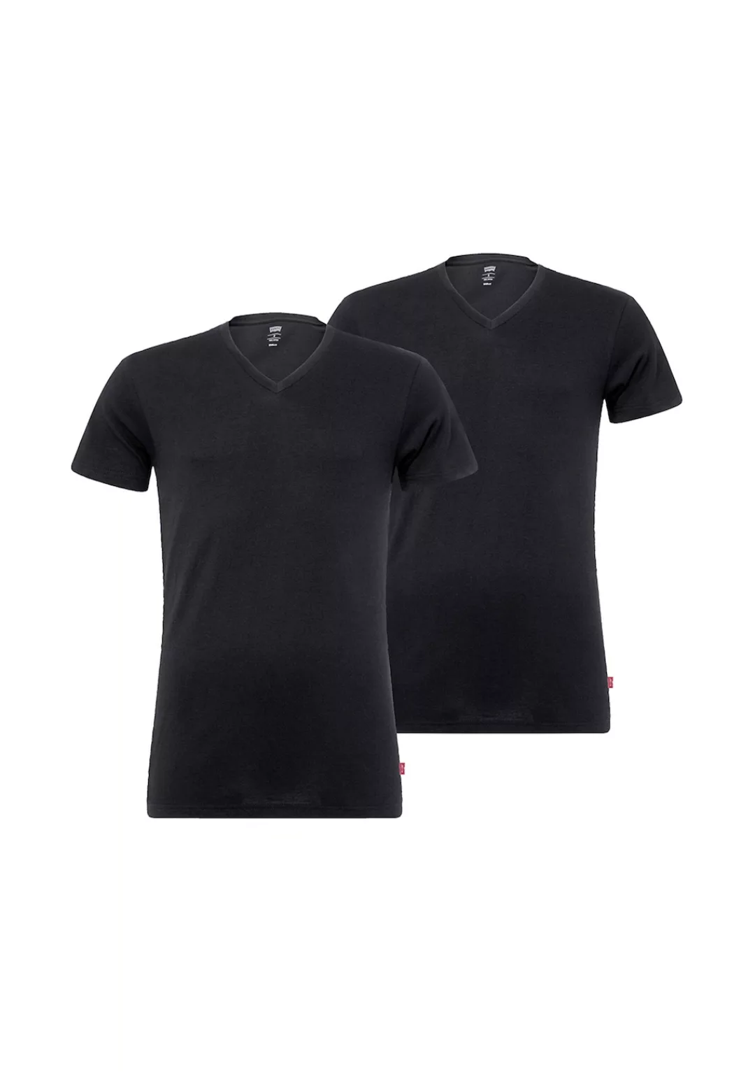 Levi's 2-er Set T-Shirt V-Ausschnitt Schwarz günstig online kaufen