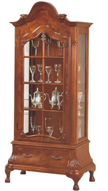 Xlmoebel Vitrine Brauner Glasvitrinenschrank - Italienische Möbel Neu (1-St günstig online kaufen