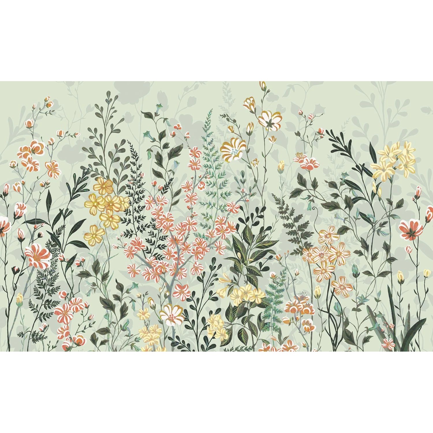 Komar Fototapete Hay Meadow Multicolor 400 x 250 cm 611227 günstig online kaufen