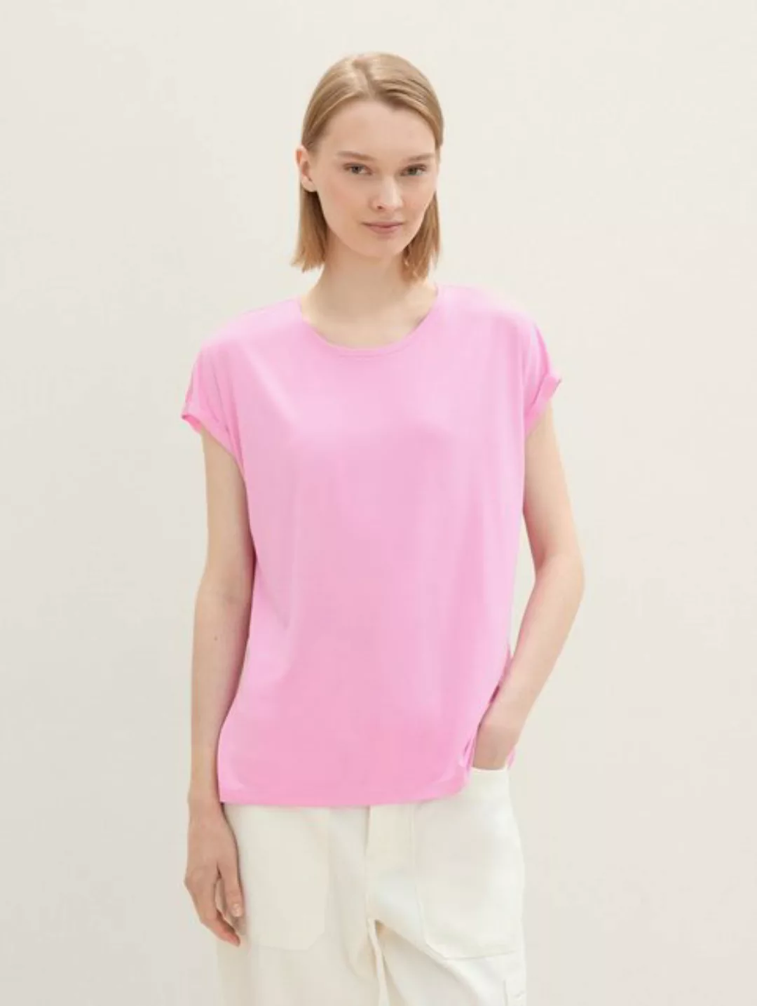 TOM TAILOR Denim Langarmshirt Basic T-Shirt günstig online kaufen