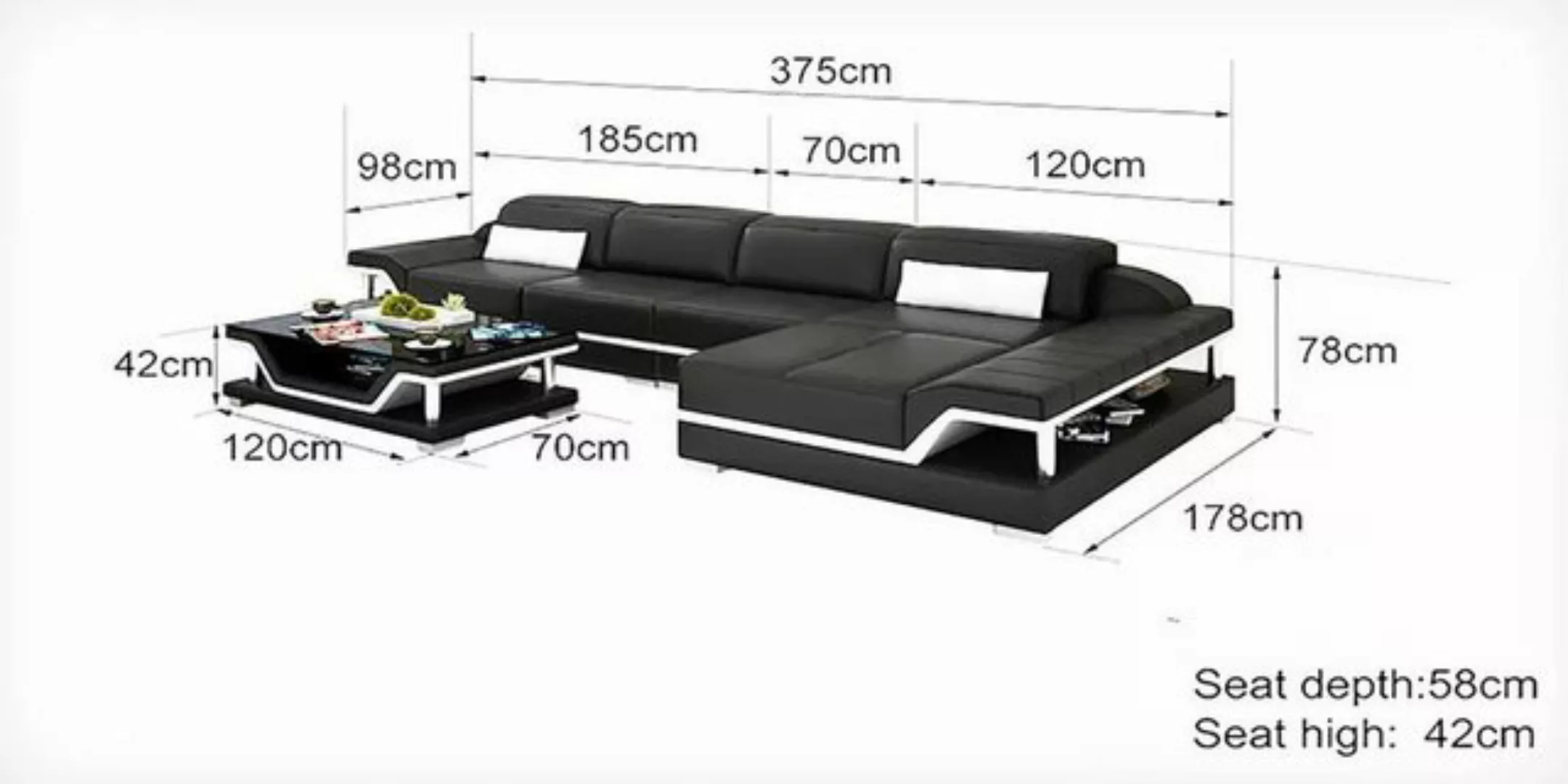 Xlmoebel Ecksofa Ecksofa Wohnlandschaft Polstergarnitur Designer Sofas Couc günstig online kaufen