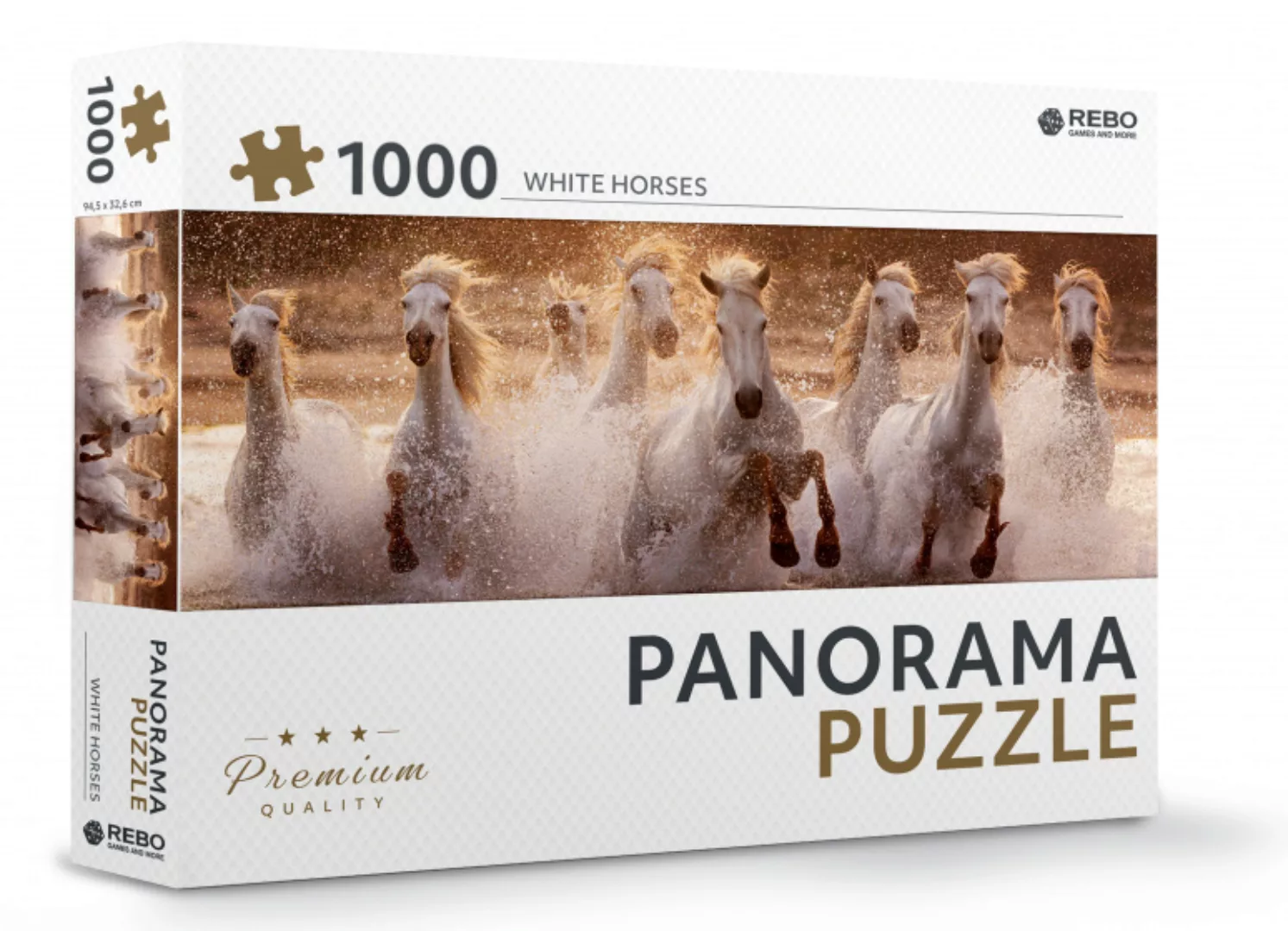 Puzzle White Horses Panorama 1000 Teile günstig online kaufen