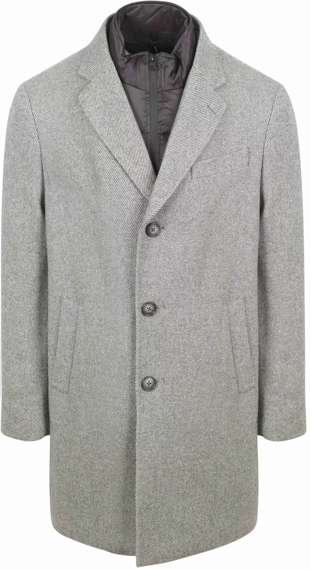 Suitable Coat Wolle Twill Grau - Größe 46 günstig online kaufen