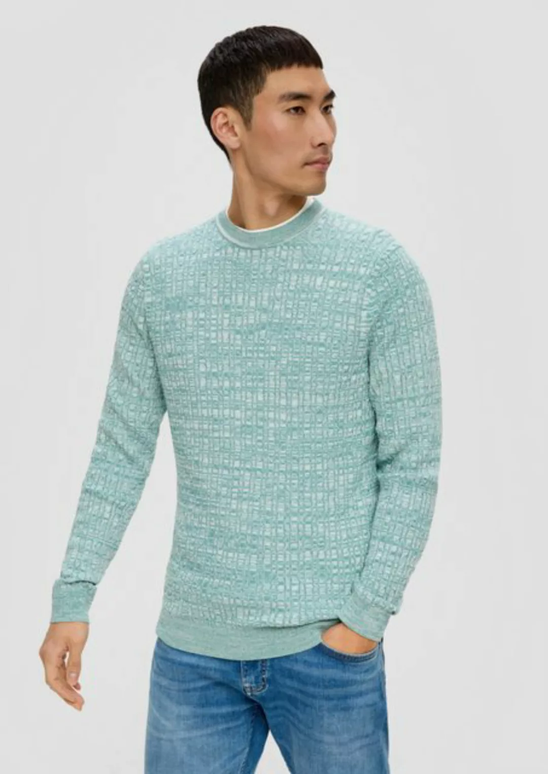 s.Oliver Strickpullover Strickpullover mit Zopfmuster günstig online kaufen