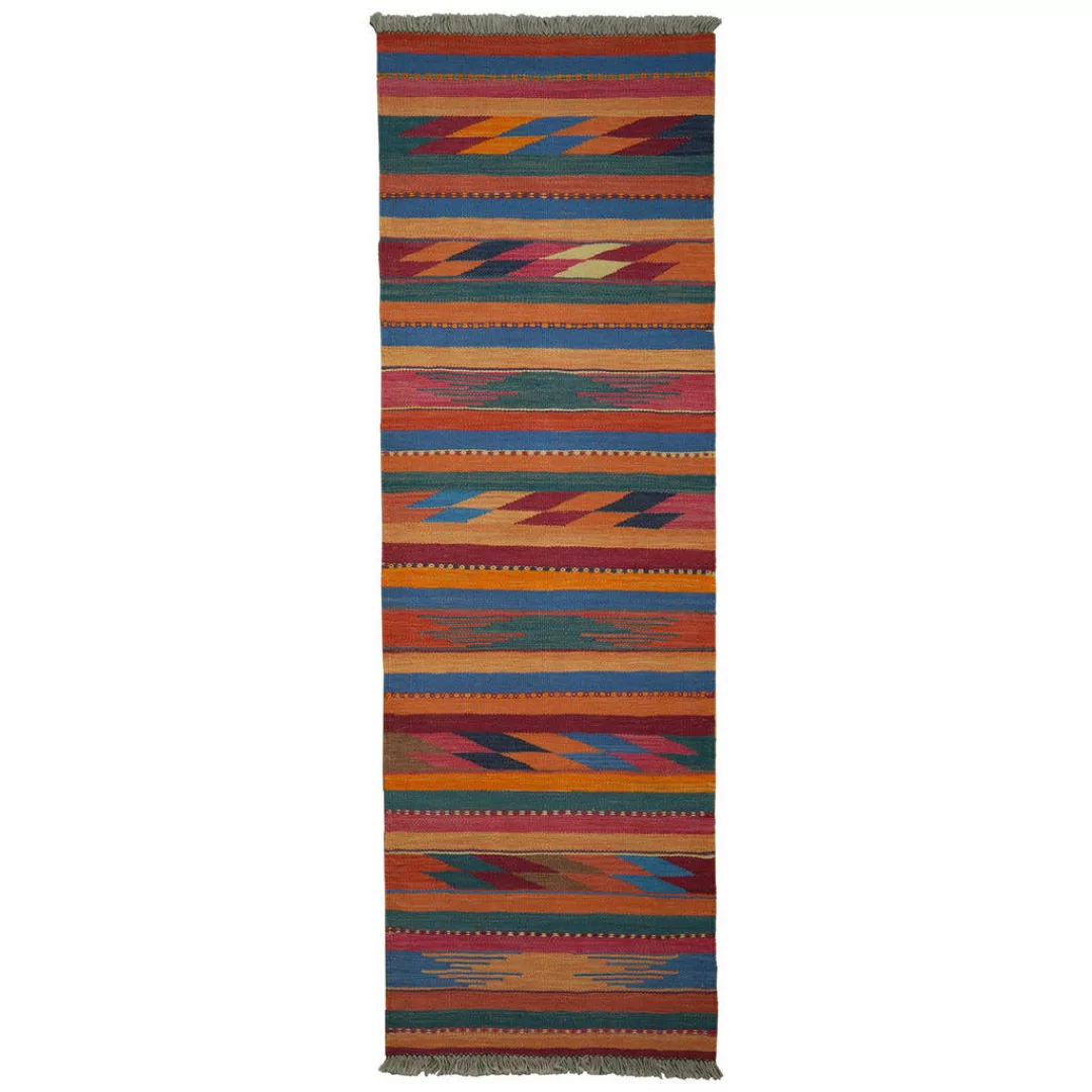 PersaTepp Teppich Kelim Gashgai multicolor B/L: ca. 61x191 cm günstig online kaufen