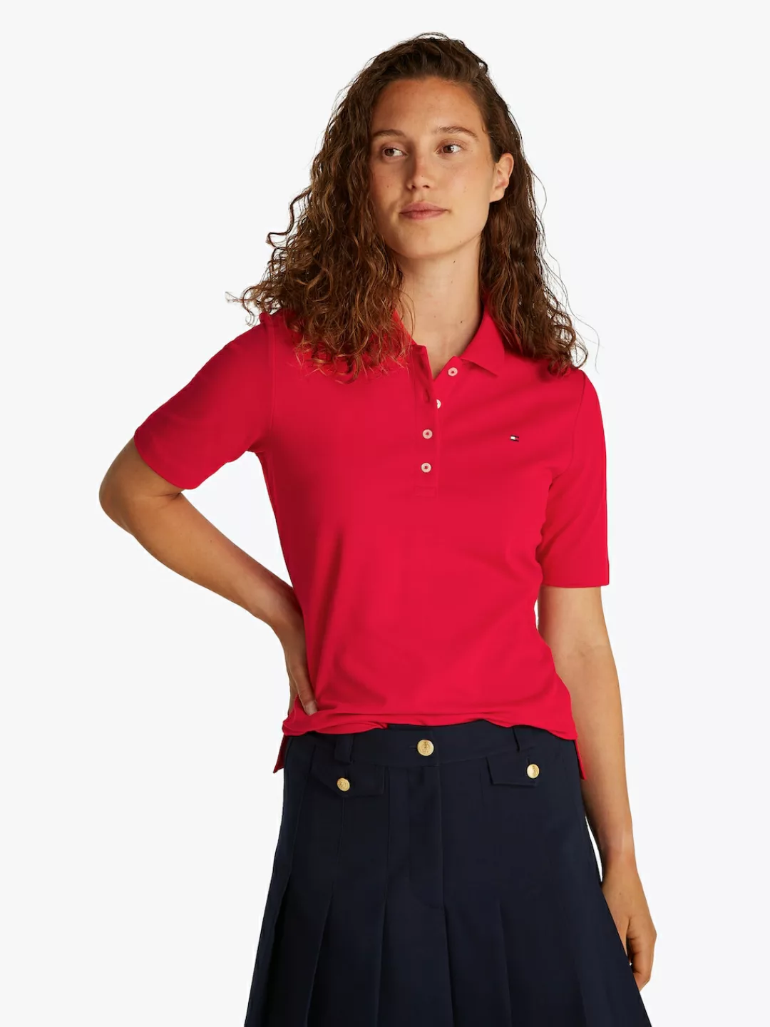 Tommy Hilfiger Poloshirt "1985 Regular Fit Pique Premium Polo", mit Logo-St günstig online kaufen