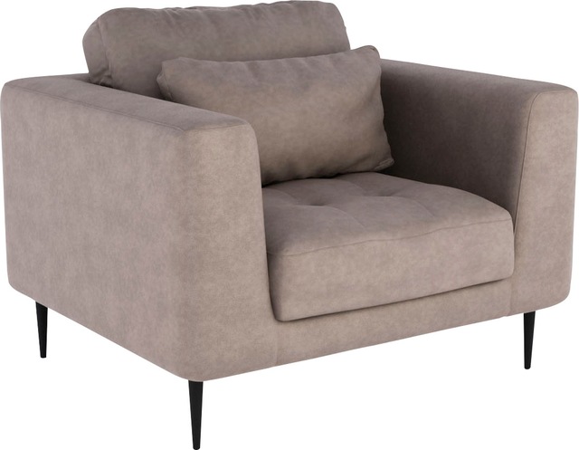 TRENDMANUFAKTUR Sessel "Luzi, Loungesessel, modern mit extra hohen Füßen", günstig online kaufen