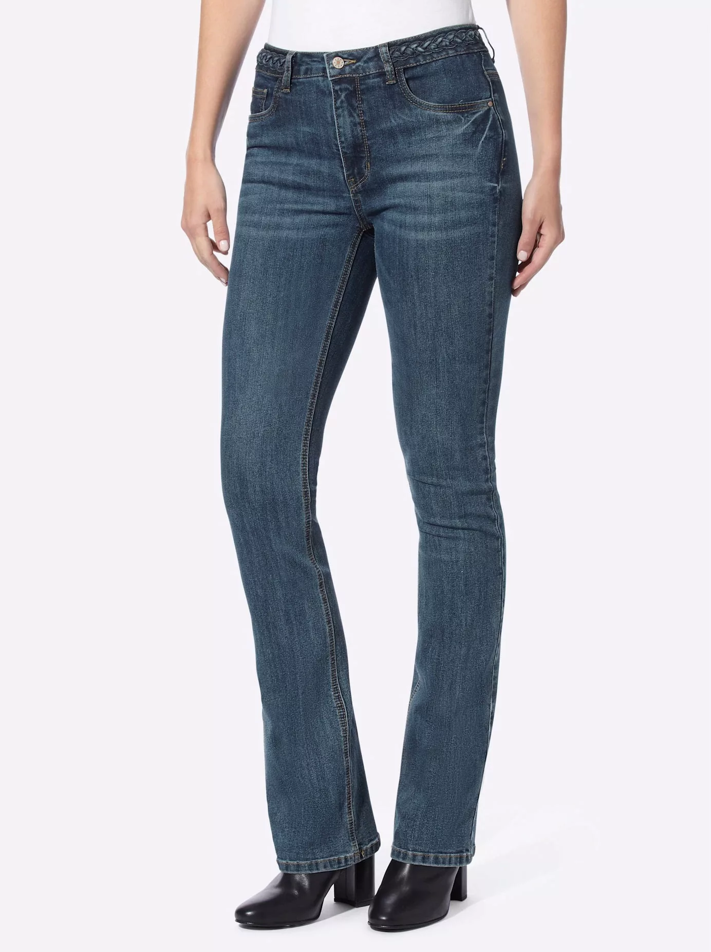 heine Bequeme Jeans Bootcut-Jeans günstig online kaufen