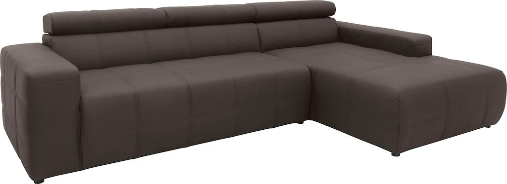 DOMO collection Ecksofa "Brandon B/T/H: 289/177/80 cm, whlw. mit Sitztiefen günstig online kaufen