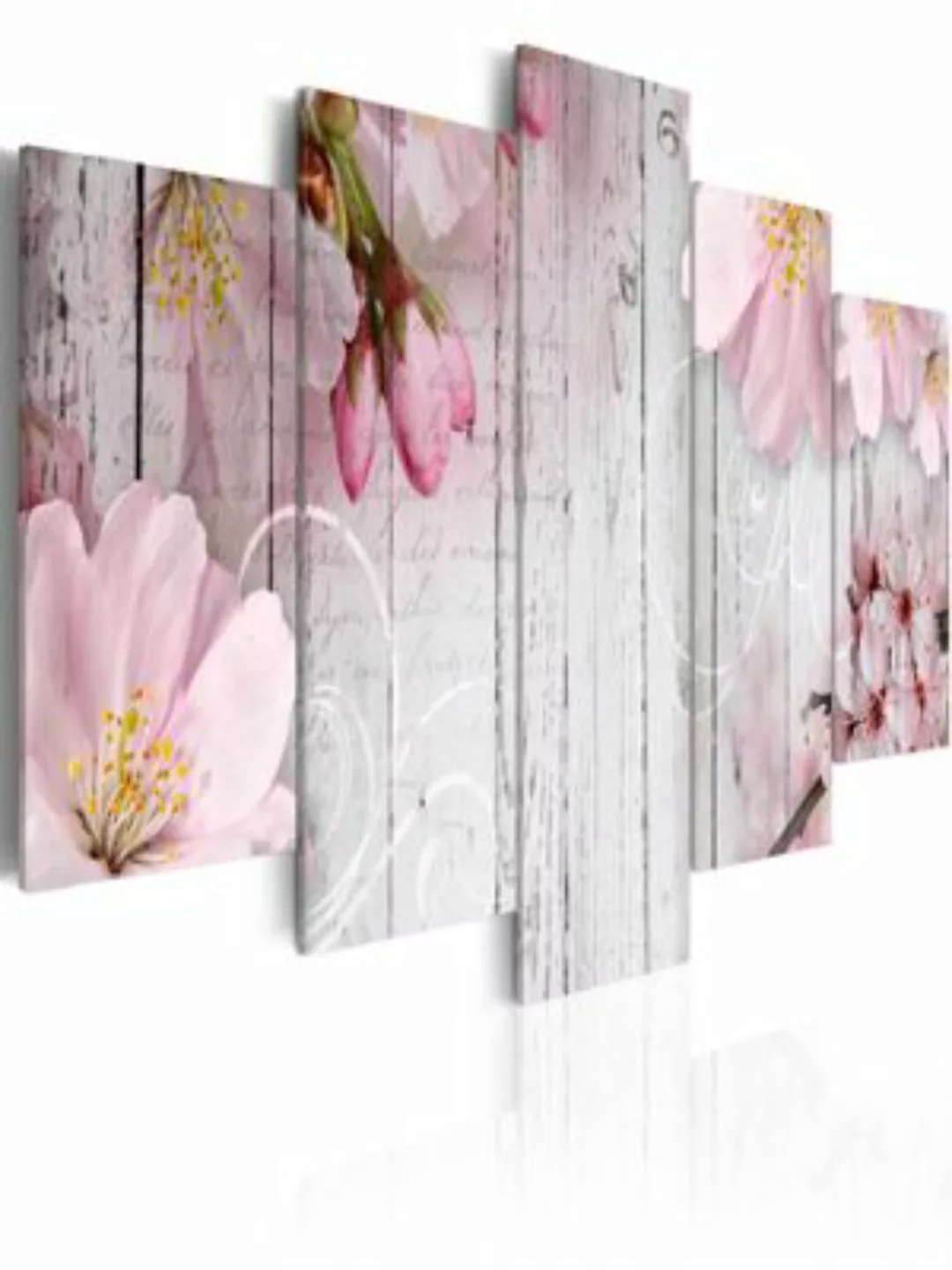 artgeist Wandbild Zarte Blumen mehrfarbig Gr. 200 x 100 günstig online kaufen