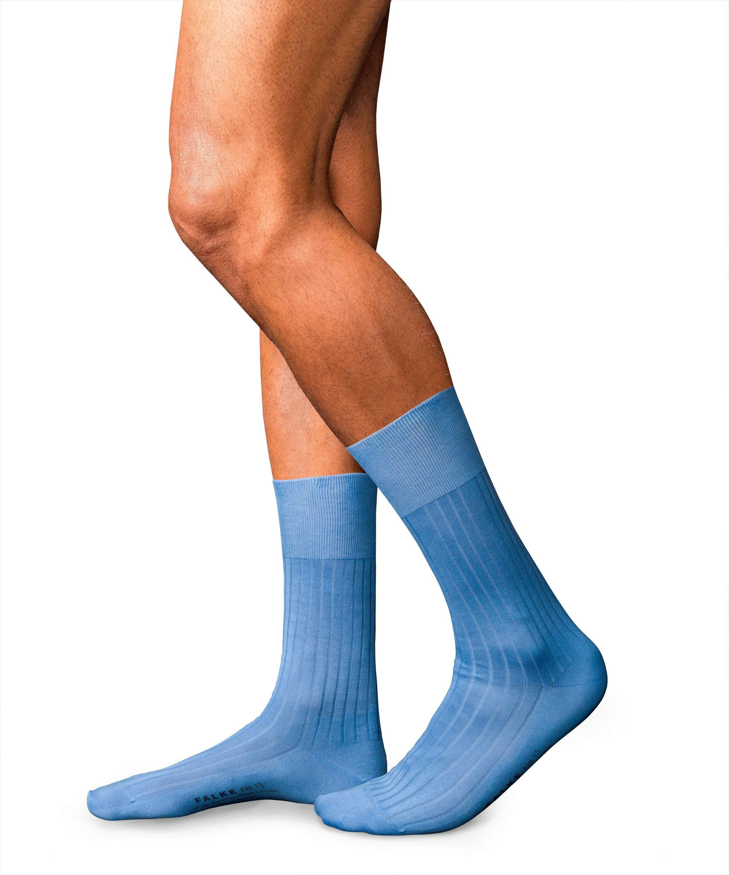 FALKE No. 13 Finest Piuma Cotton Gentlemen Socken, Herren, 41-42, Blau, Uni günstig online kaufen