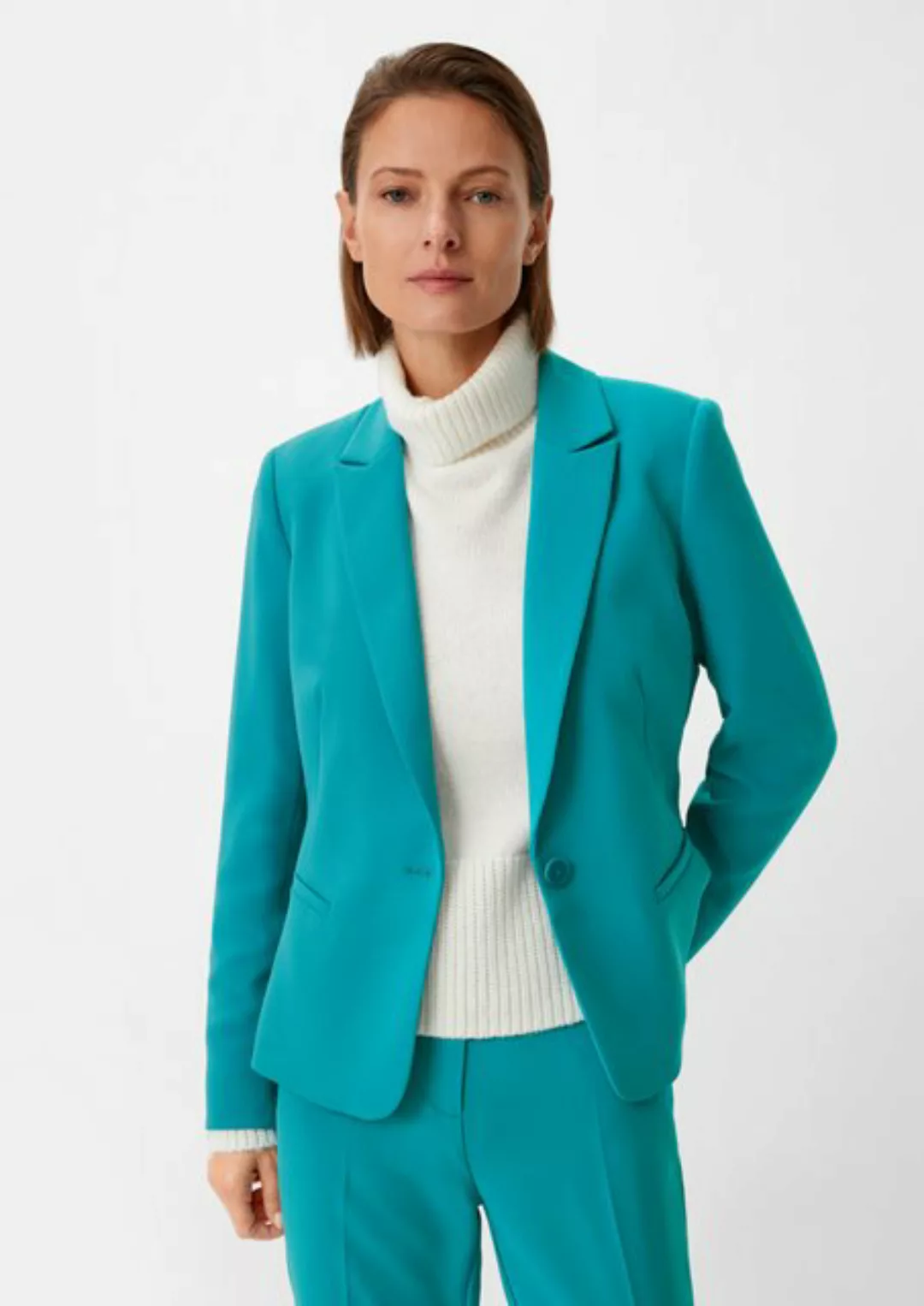 Comma Blusenblazer Blazer mit Crêpestruktur günstig online kaufen