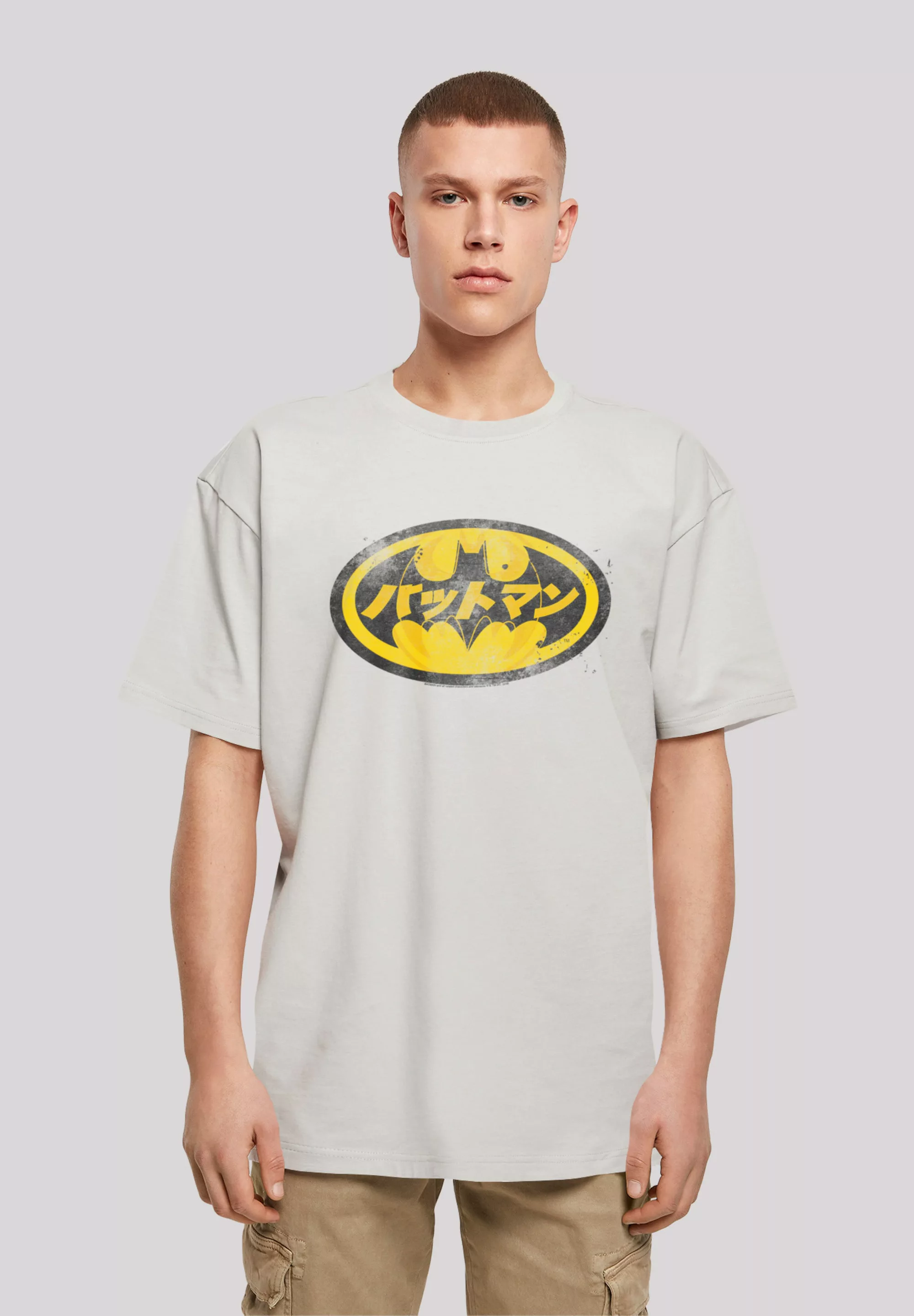 F4NT4STIC T-Shirt "DC Comics Batman Japanese Logo Yellow", Print günstig online kaufen