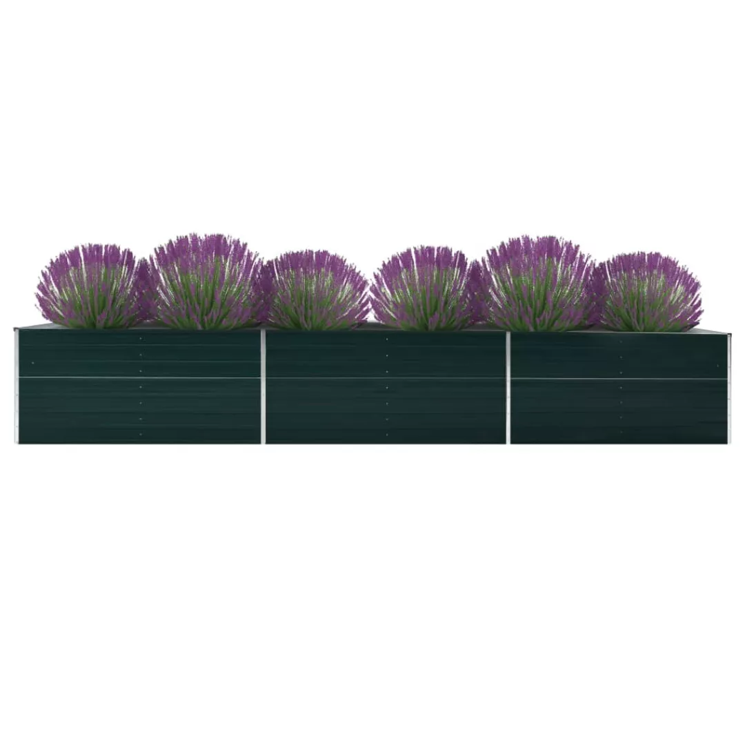 Garten-hochbeet Verzinkter Stahl 480x80x77 Cm Grün günstig online kaufen