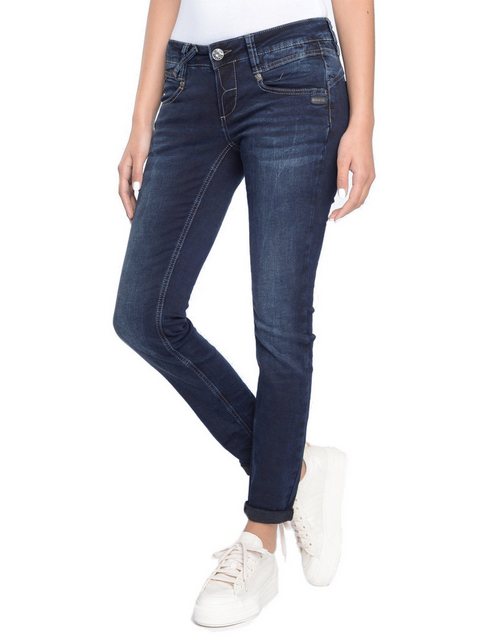 GANG Skinny-fit-Jeans "94NENA", in authenischer Used-Waschung günstig online kaufen