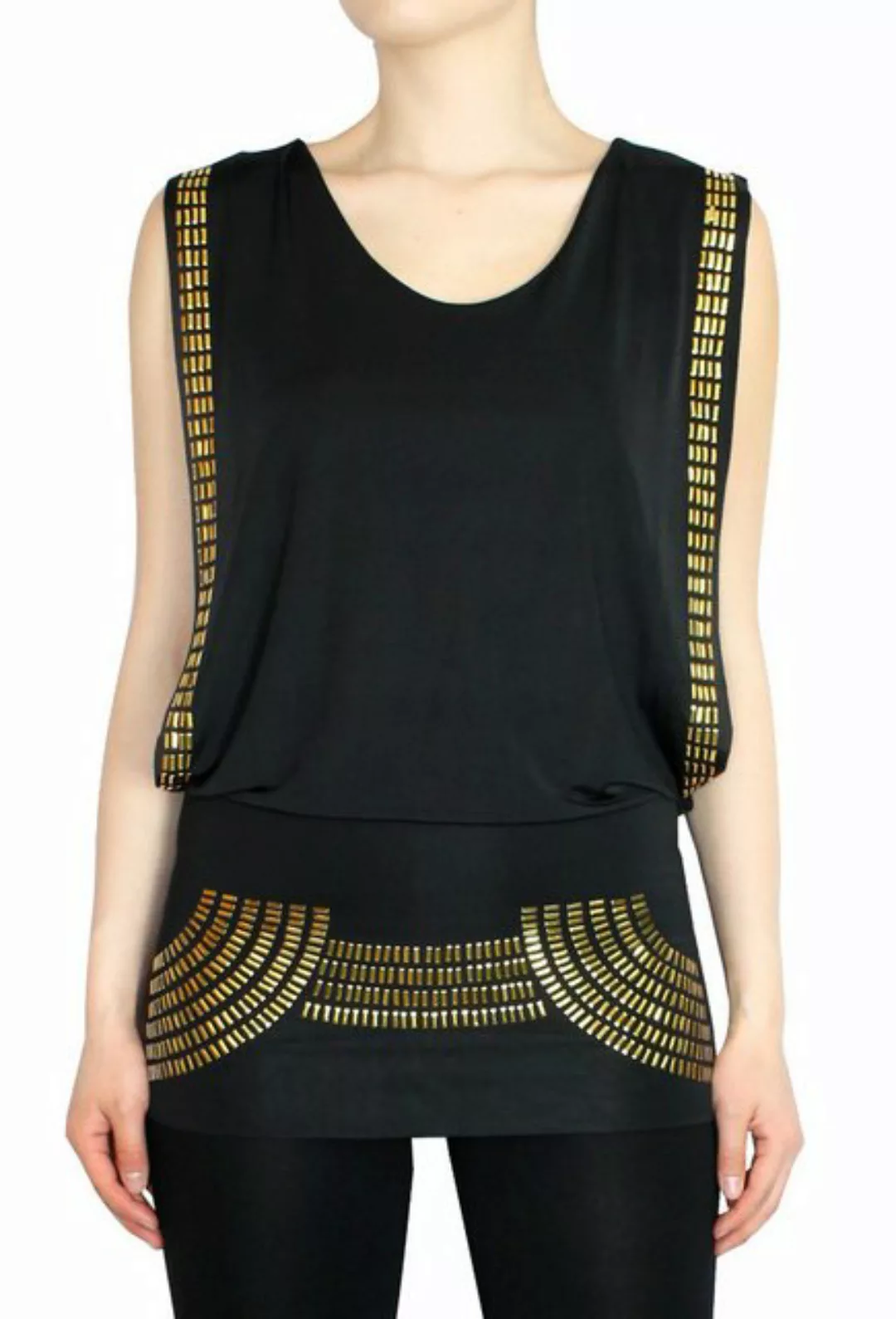 dy_mode Longtop Damen Long Top Mit Gold Glitzer Party Shirt Sommertop in Un günstig online kaufen