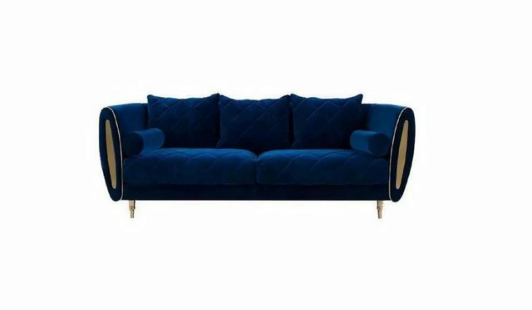 JVmoebel 2-Sitzer Design Blau 2 Sitzer Relax Sofas Sofa Textil Polster Couc günstig online kaufen