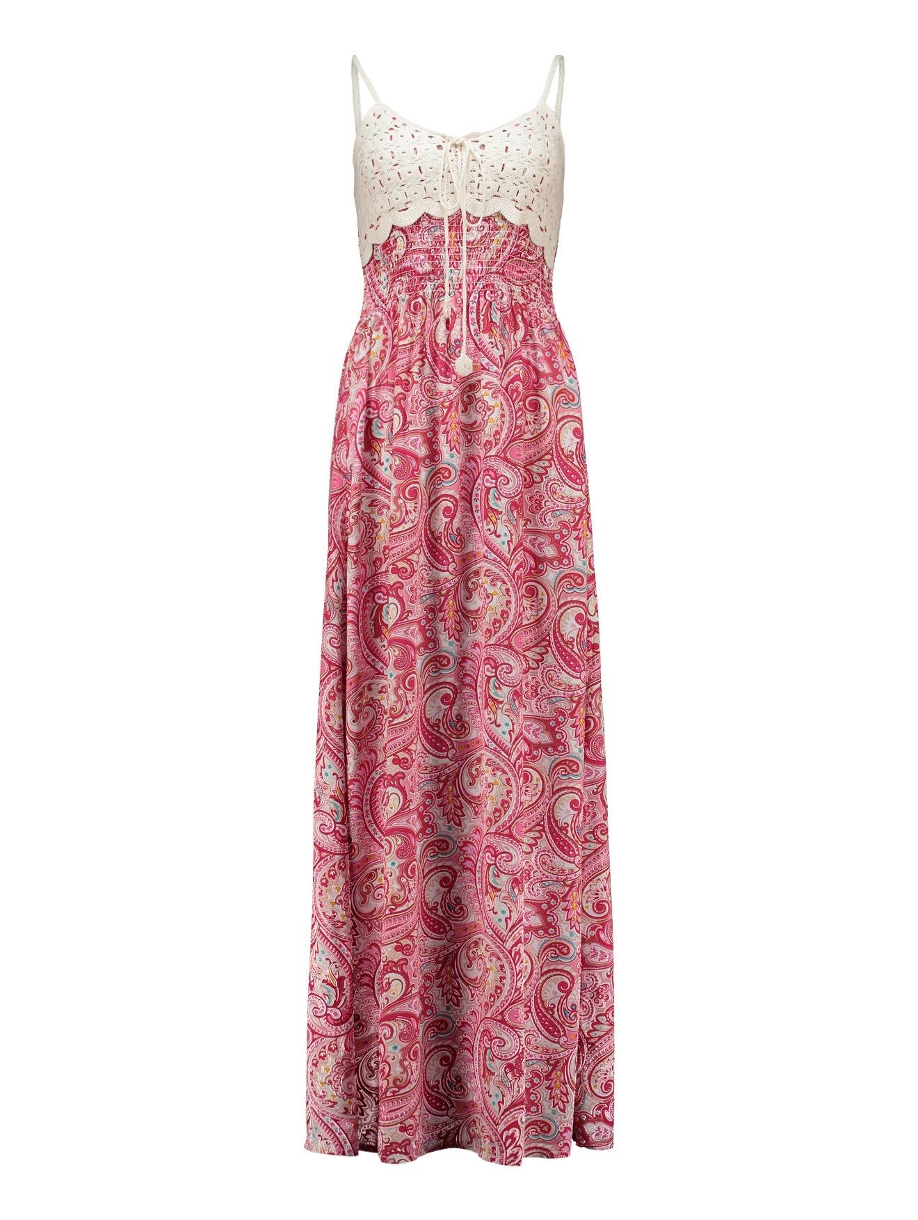 LaMarta Maxikleid Damen Elegantes schwarz Boho-Maxikleid günstig online kaufen