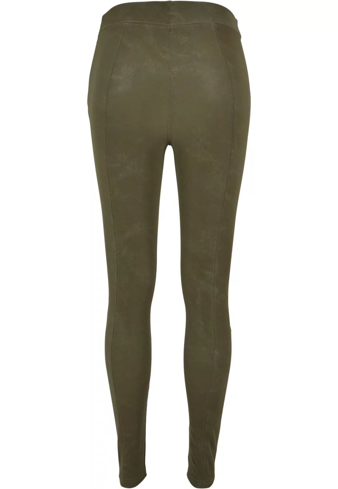 URBAN CLASSICS Leggings "Urban Classics Damen Ladies Washed Faux Leather Pa günstig online kaufen