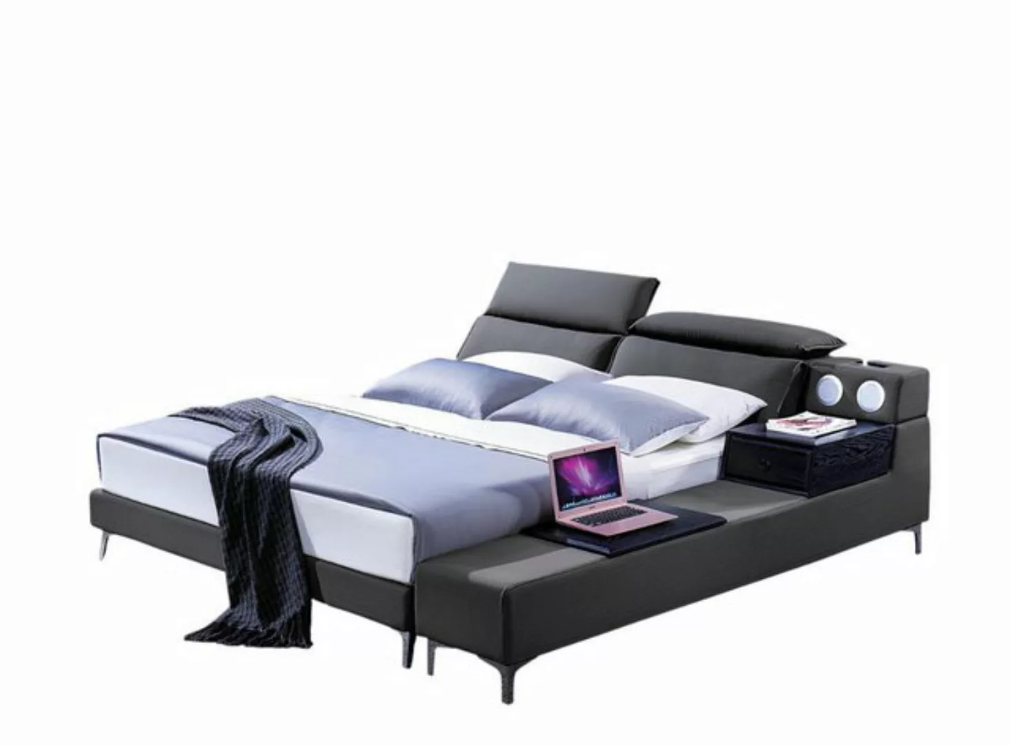 Xlmoebel Bett Doppelbett aus Leder in elegantem Design für das Schlafzimmer günstig online kaufen