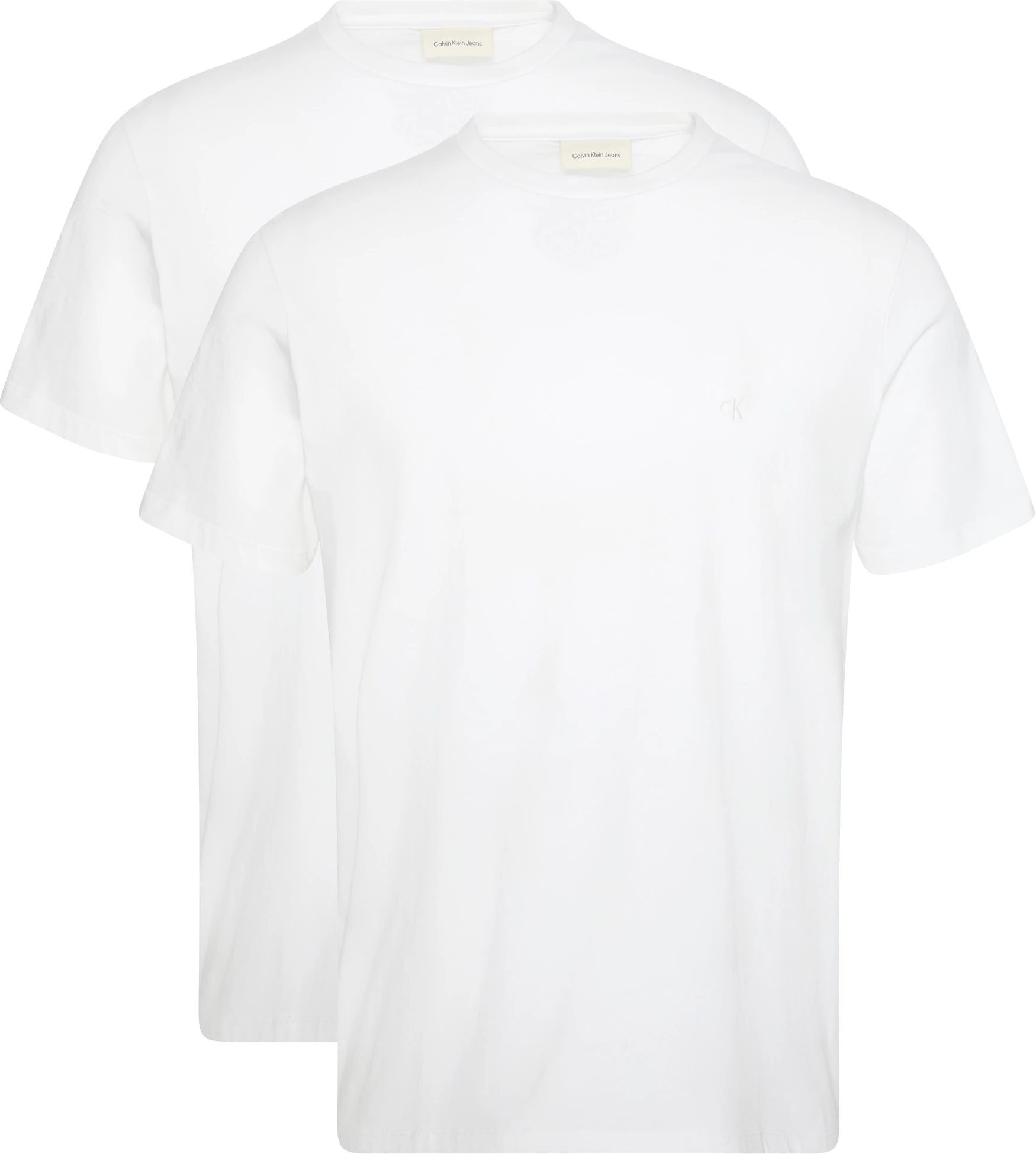 Calvin Klein T-Shirt "SS STRETCH COTTON SLIM TEE 2PK", (Packung, 2 tlg.), R günstig online kaufen