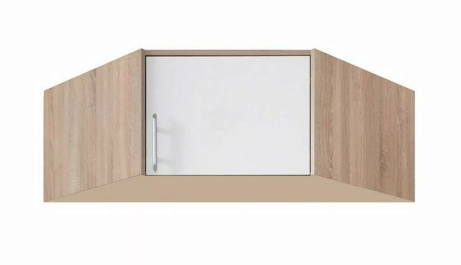 Feldmann-Wohnen Kleiderschrank Smart (1-St) 95x95x40cm Sonoma Eiche weiß 1- günstig online kaufen