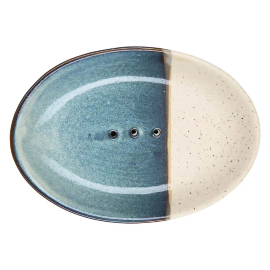 Ovale Seifenschale Aus Steinzeug Mit Bunten Mustern 14 Cm (Por016, Por042, günstig online kaufen