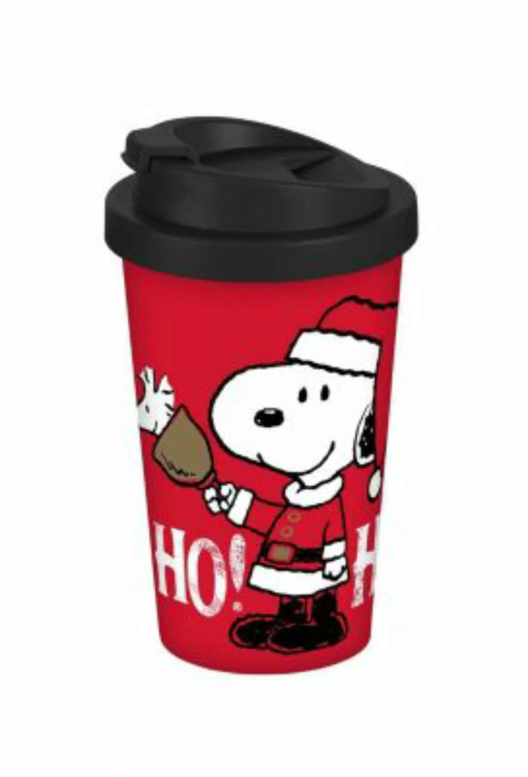 Geda Labels Coffee to go Becher Peanuts Ho Ho Ho 400ml Kaffeebecher bunt günstig online kaufen