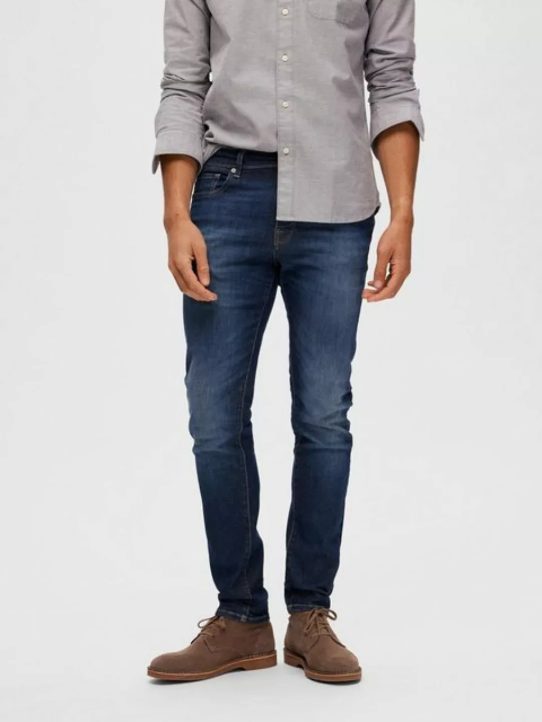 Selected Homme Herren Jeans SLH175-SLIMLEON 31604 - Slim Fit - Blau - Dark günstig online kaufen