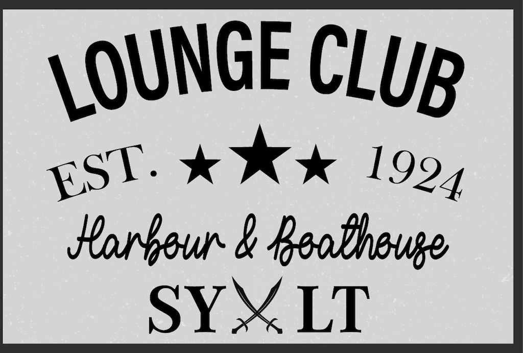 queence Metallbild "Lounge Club Sylt", Schriftzüge-Schriftzug, (1 St.), Sta günstig online kaufen