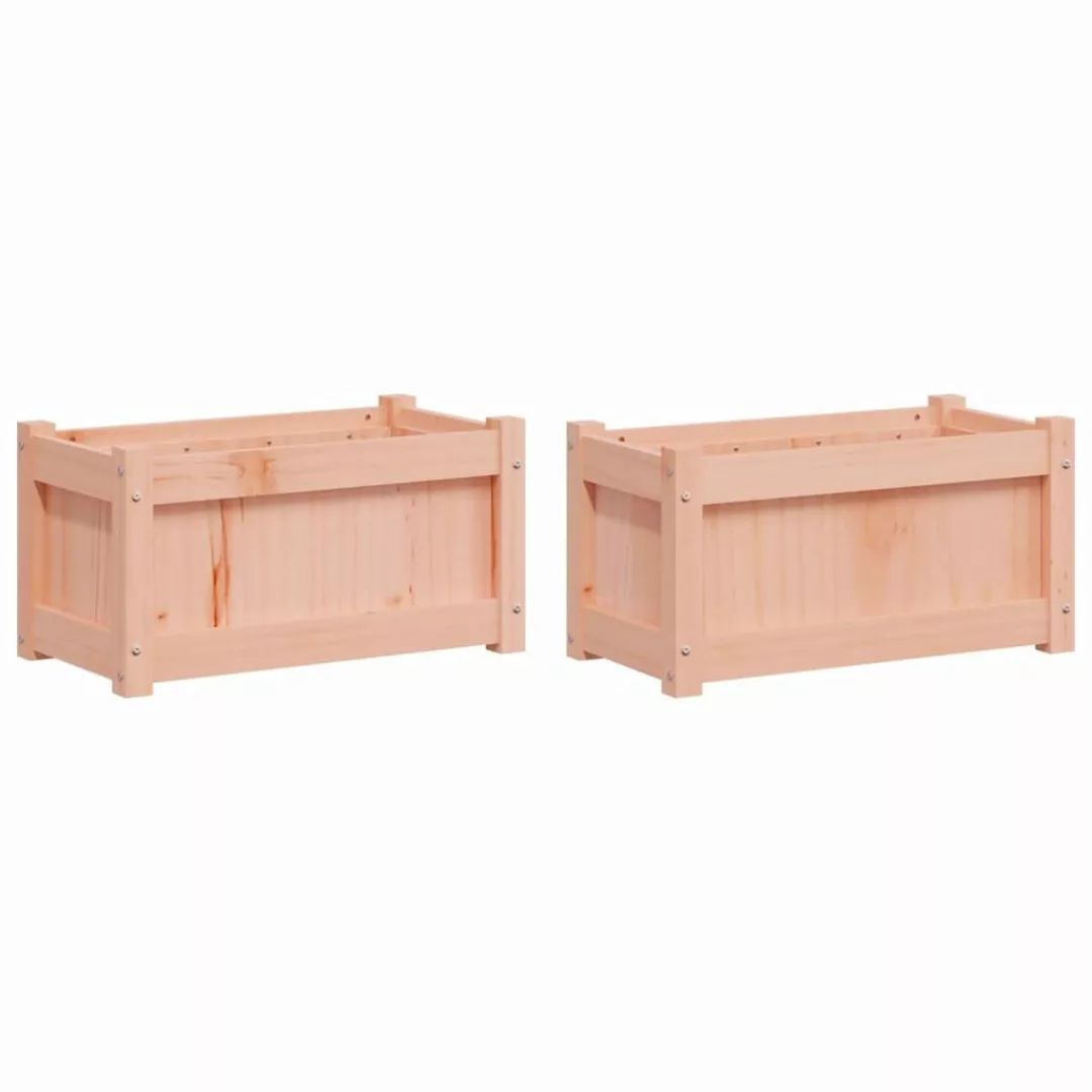vidaXL Blumentopf Pflanzkübel 2 Stk. Massivholz günstig online kaufen