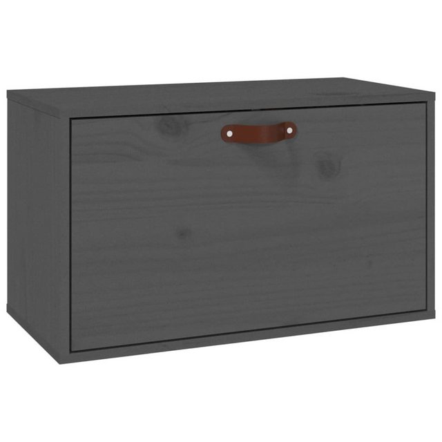 Vidaxl Wandschrank Grau 60x30x35 Cm Massivholz Kiefer günstig online kaufen