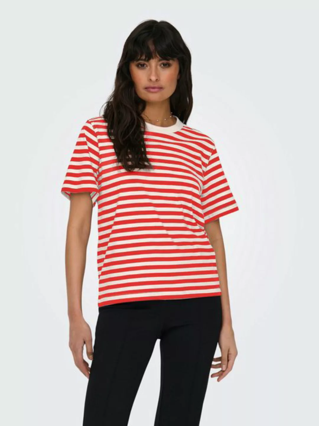 ONLY Kurzarmshirt ONLLIVINA S/S STRIPE TEE JRS NOOS günstig online kaufen