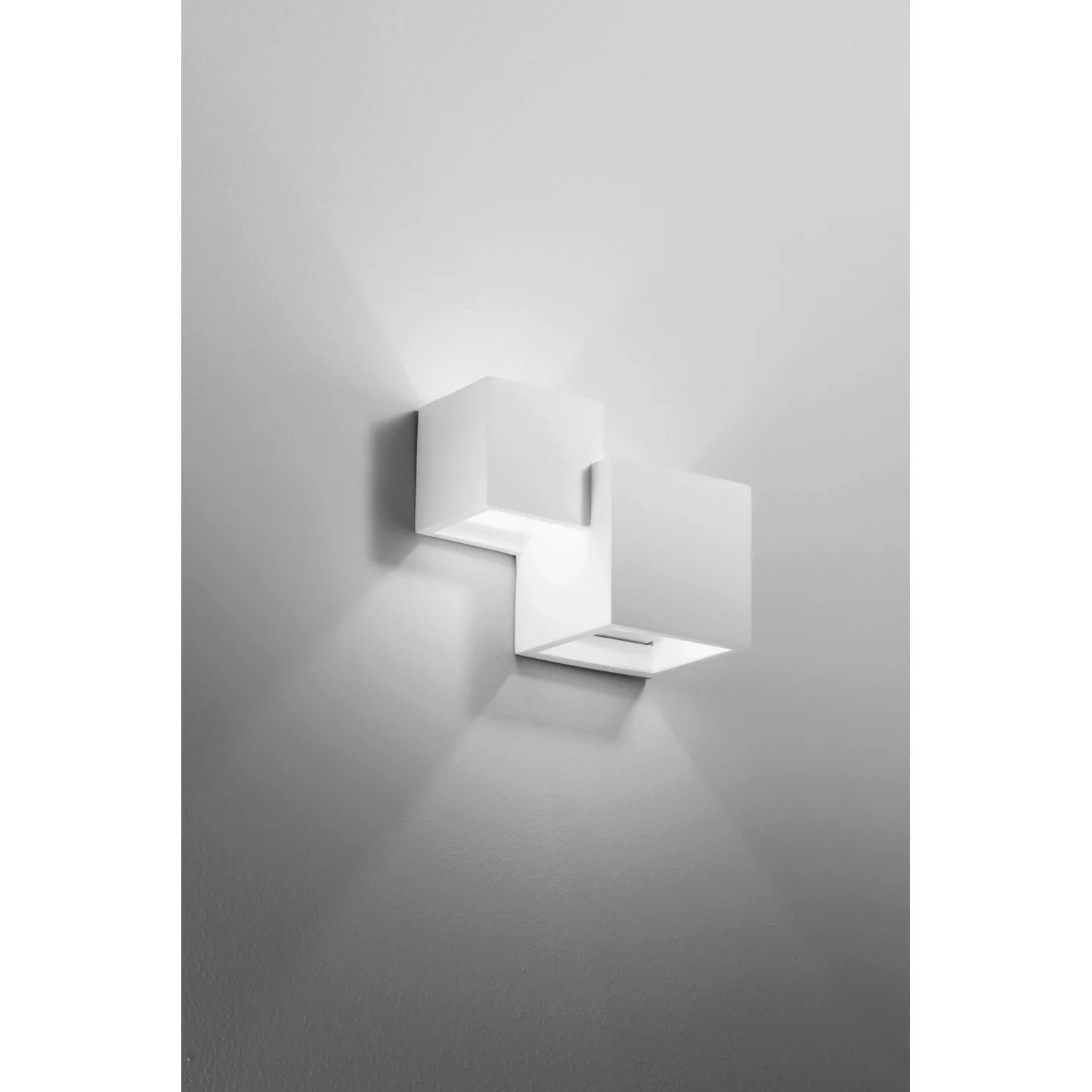 Eco-Light Wandleuchte Cepheus 2-flammig Weiß günstig online kaufen
