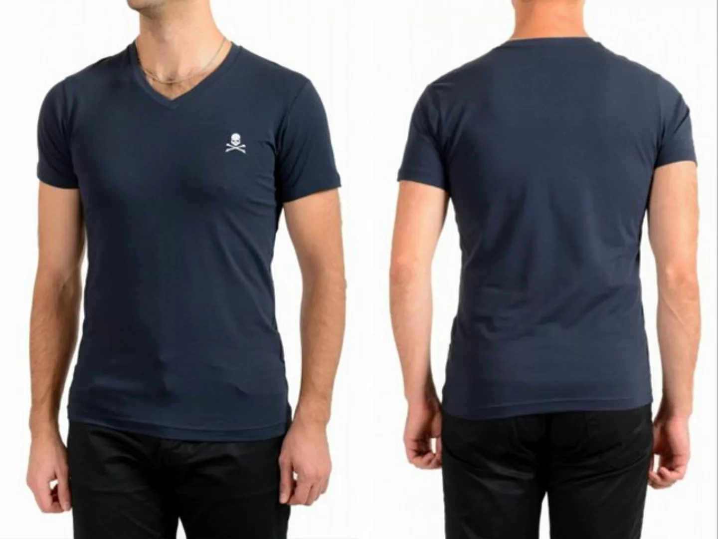 PHILIPP PLEIN T-Shirt PHILIPP PLEIN SKULL STRETCH V-NECK SLIMFIT T-SHIRT TO günstig online kaufen