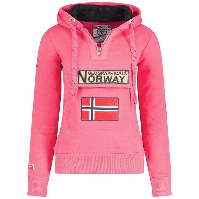 Geo Norway Kapuzenpullover Half Zip Hoodie bagymclass (1-tlg) mit Norwegen günstig online kaufen